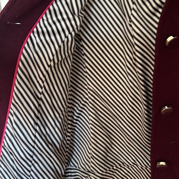 Kate spade burgundy peacoat - Picture 5 of 7